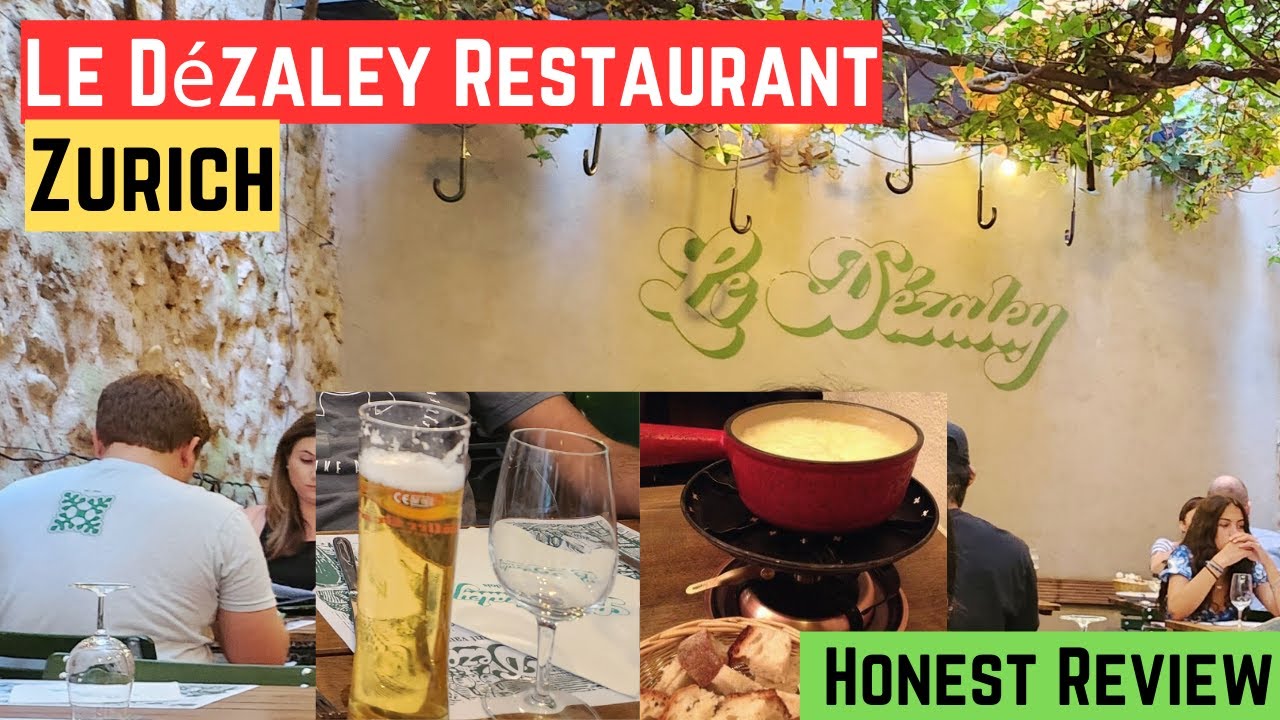 FONDUE in Zurich at Le De'zaley Restaurant | Le Dezaley Zurich Review