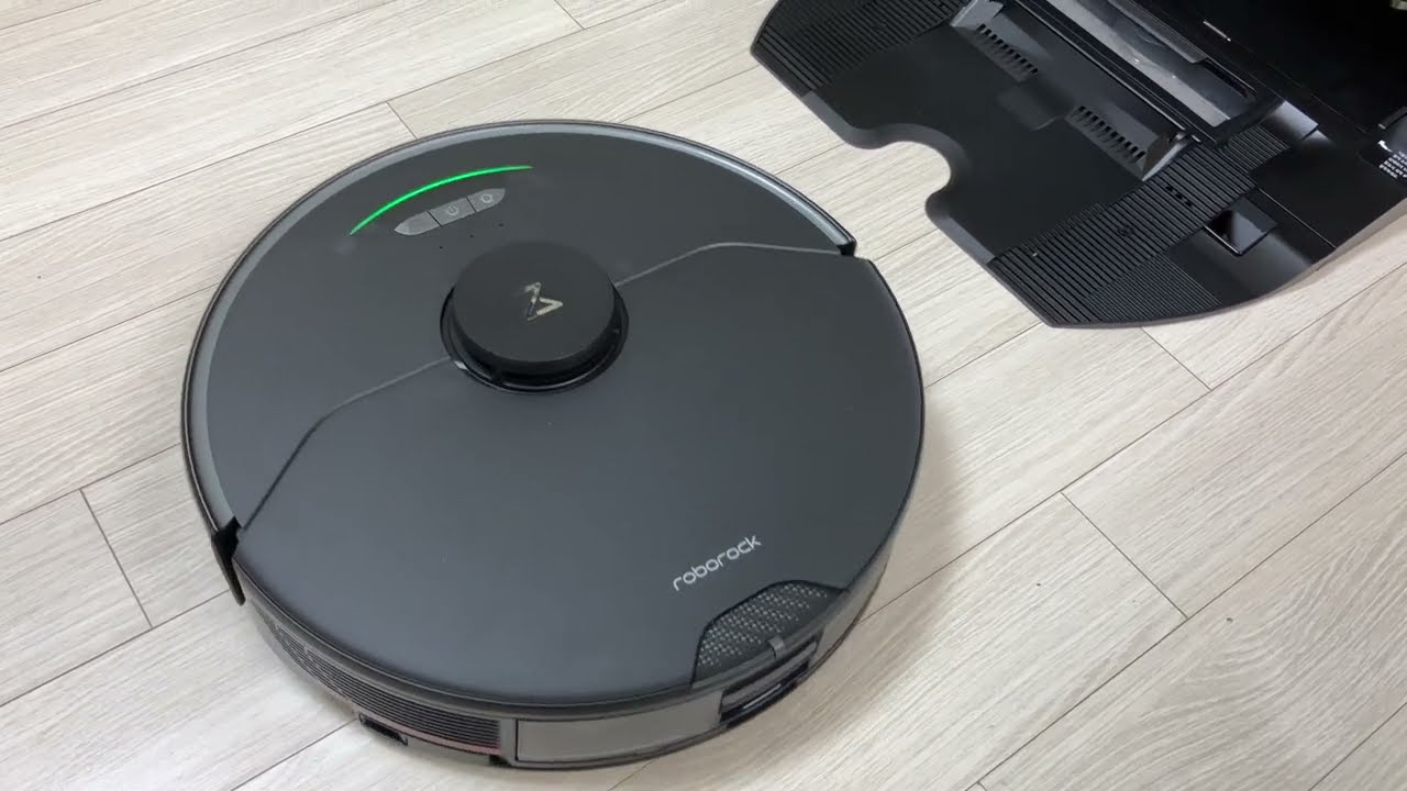 로봇청소기 로보락 S7 MaxV Ultra+건조모듈-본체 탈거 센서 인식 및 충전 도크 찾아가는 영상