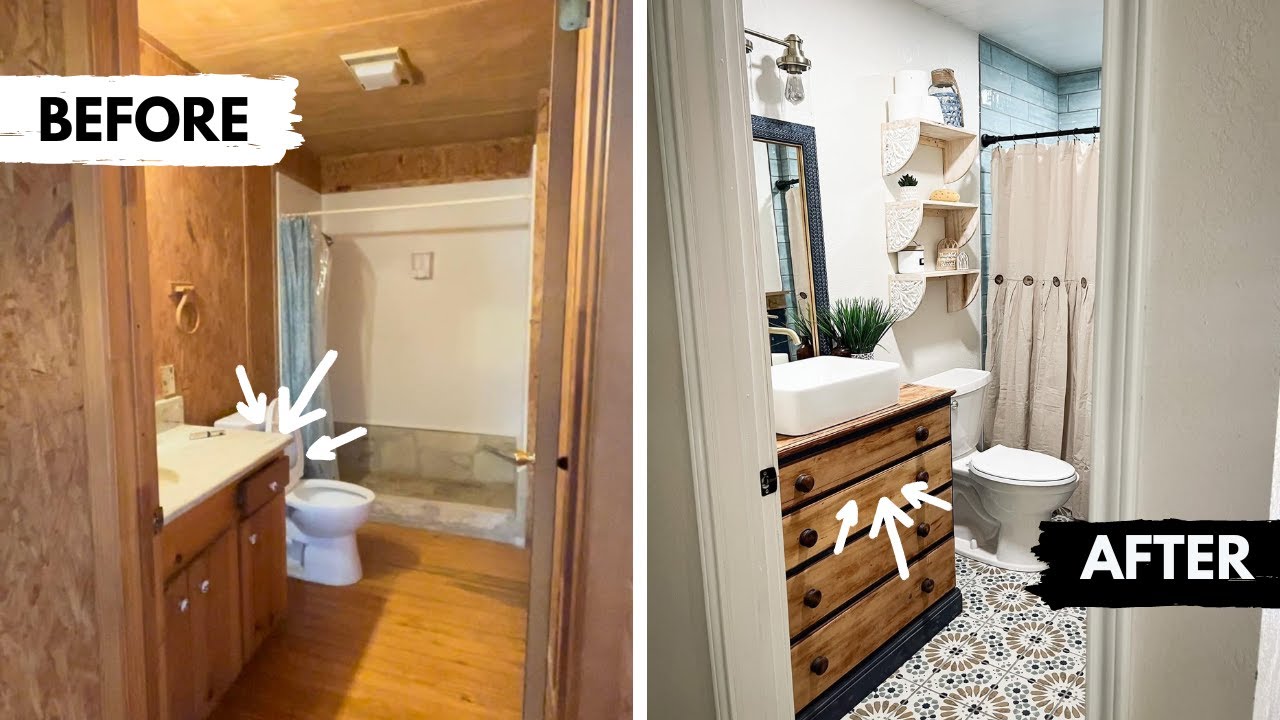 The Ultimate Restroom Makeover: Turning a Dresser into a Showstopper Vanity