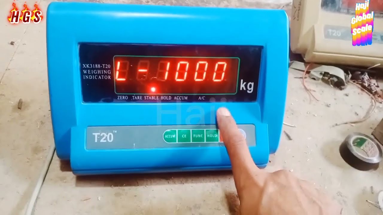 T20 weight scale calibration / kante ka wazan kese set kare / hindi urdu by haji global scale