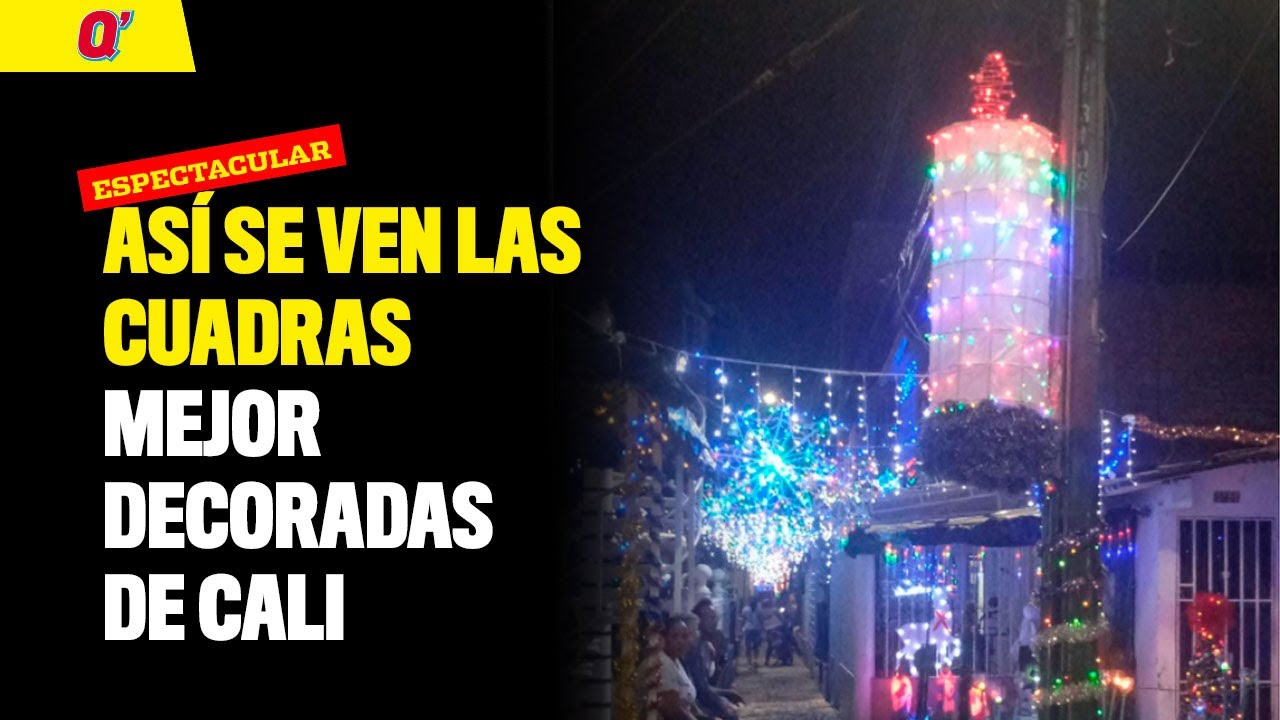 Así se ven las cuadras mejor decoradas de Cali en Navidad | Qhubo Cali