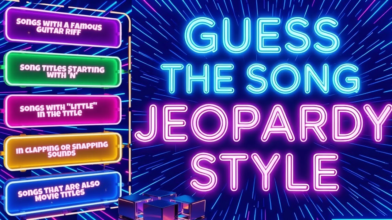 Guess the Song! Jeopardy Music Quiz Style | Music Trivia | Quiz Burst