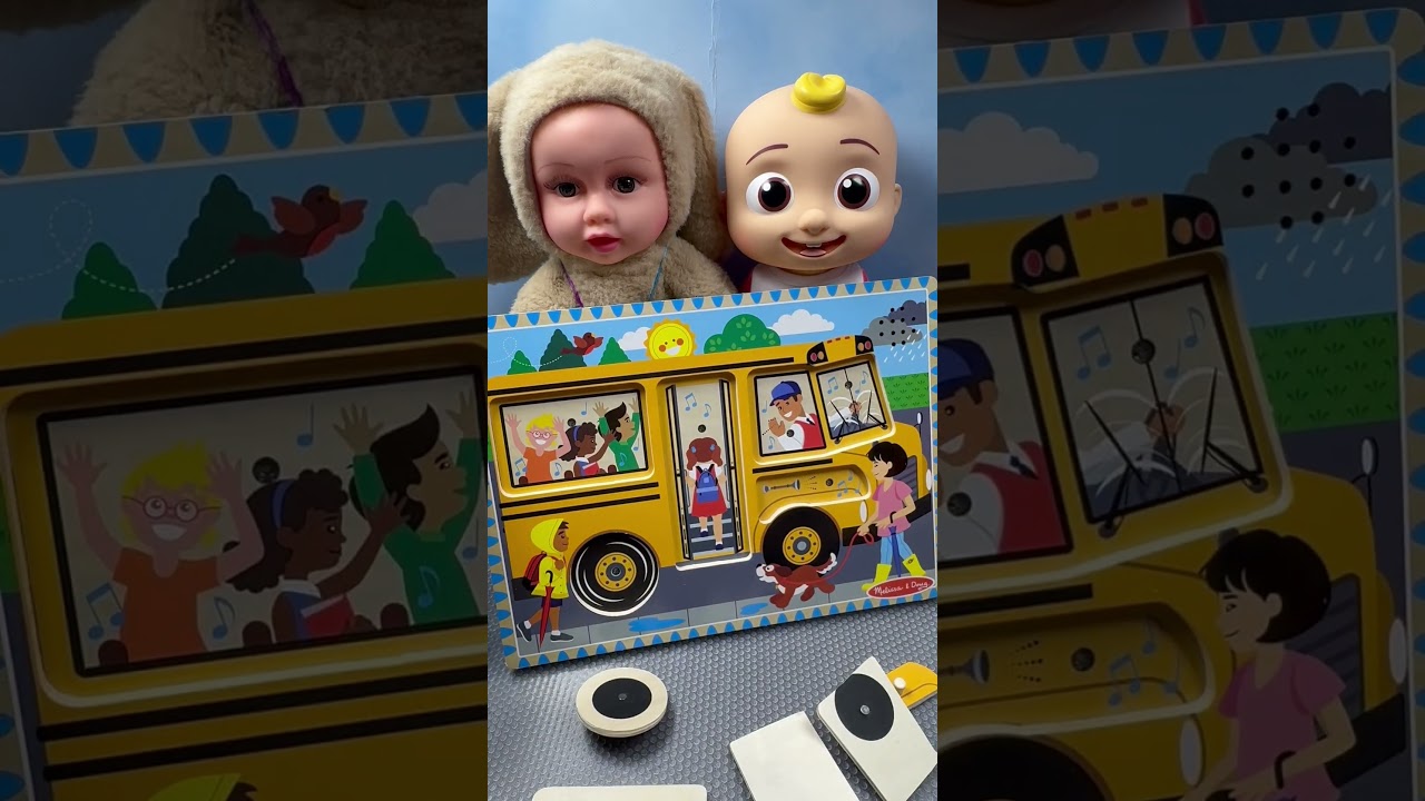 🚌Деревянный пазл «Кокомелон»