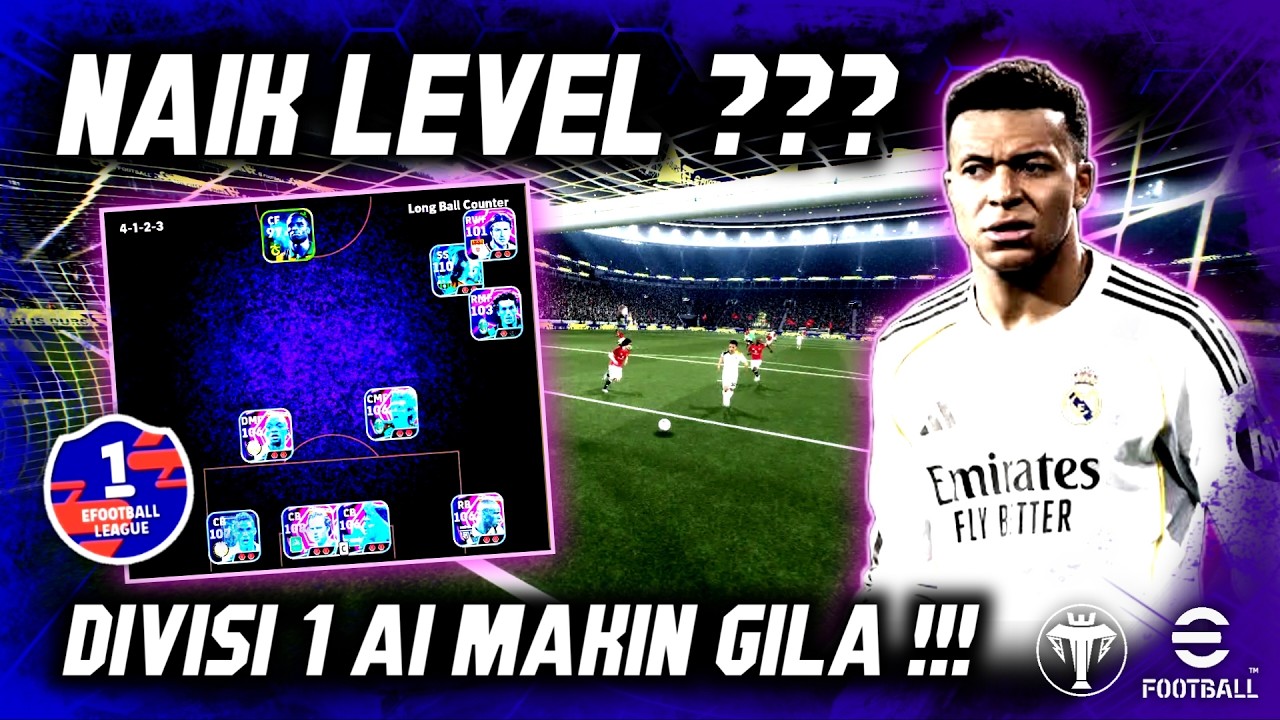 BENARKAH KONAMI NINGKATIN LEVEL ??? GAMEPLAY DIVISI 1 AI SEMAKIN MENGGILA ❗ eFootball 2026 Mobile