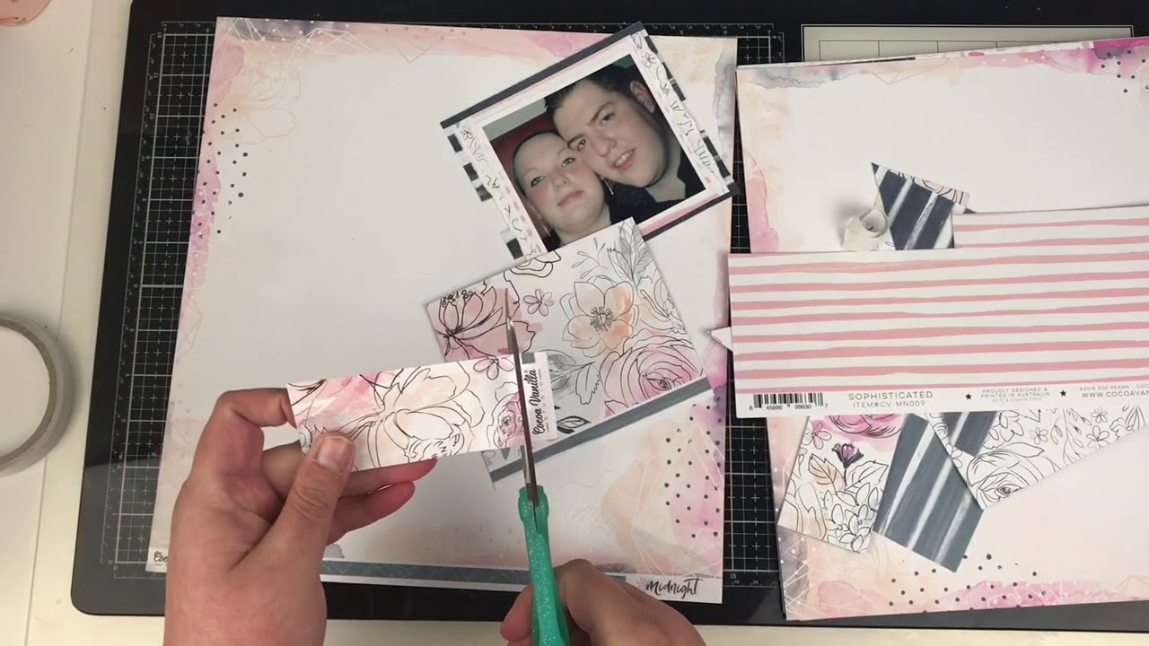 5 minute Scrapbook Layout?? | Scrapbook Process Video | ScrappyNerdUK