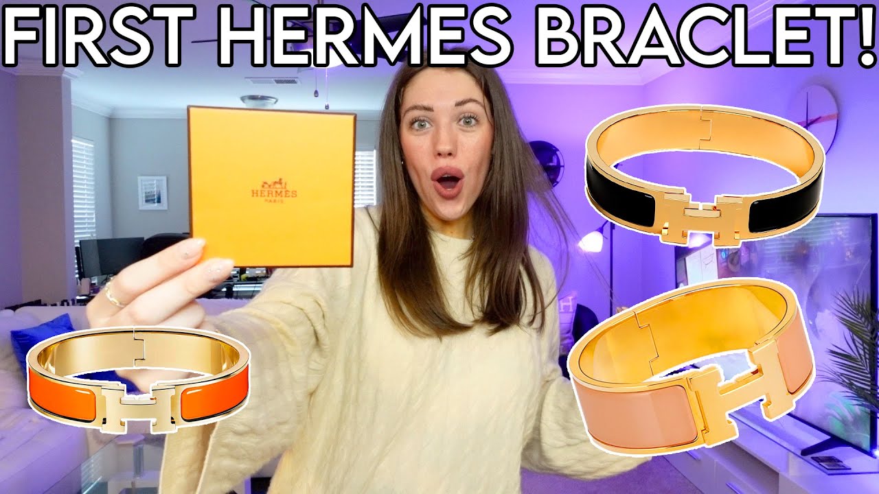 HERMES H CLIC BRACELET UNBOXING! 🍊 MY FIRST LUXURY JEWELRY PIECE! | Kenzie Scarlett