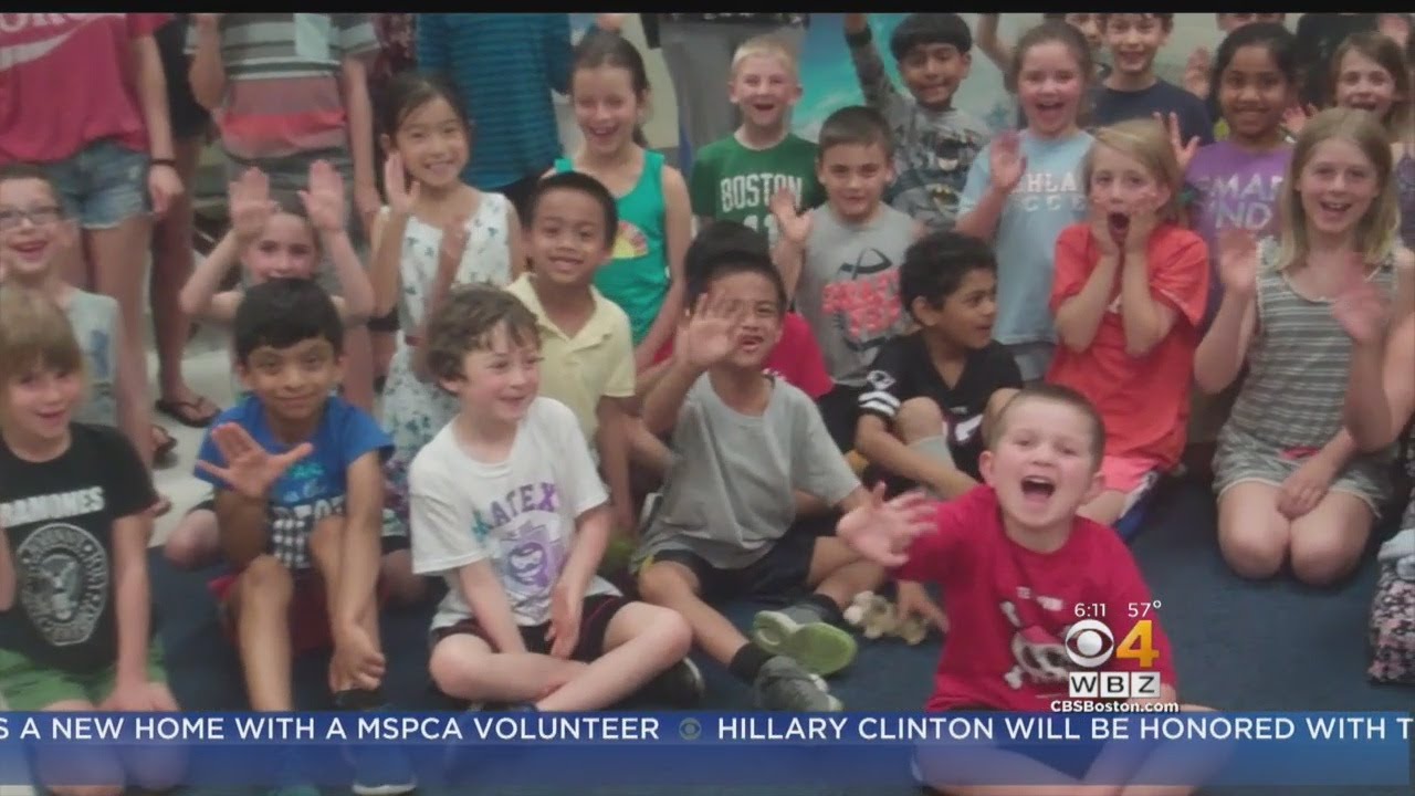 WBZ Weather Team School Visit: Warren Elementary in Ashland