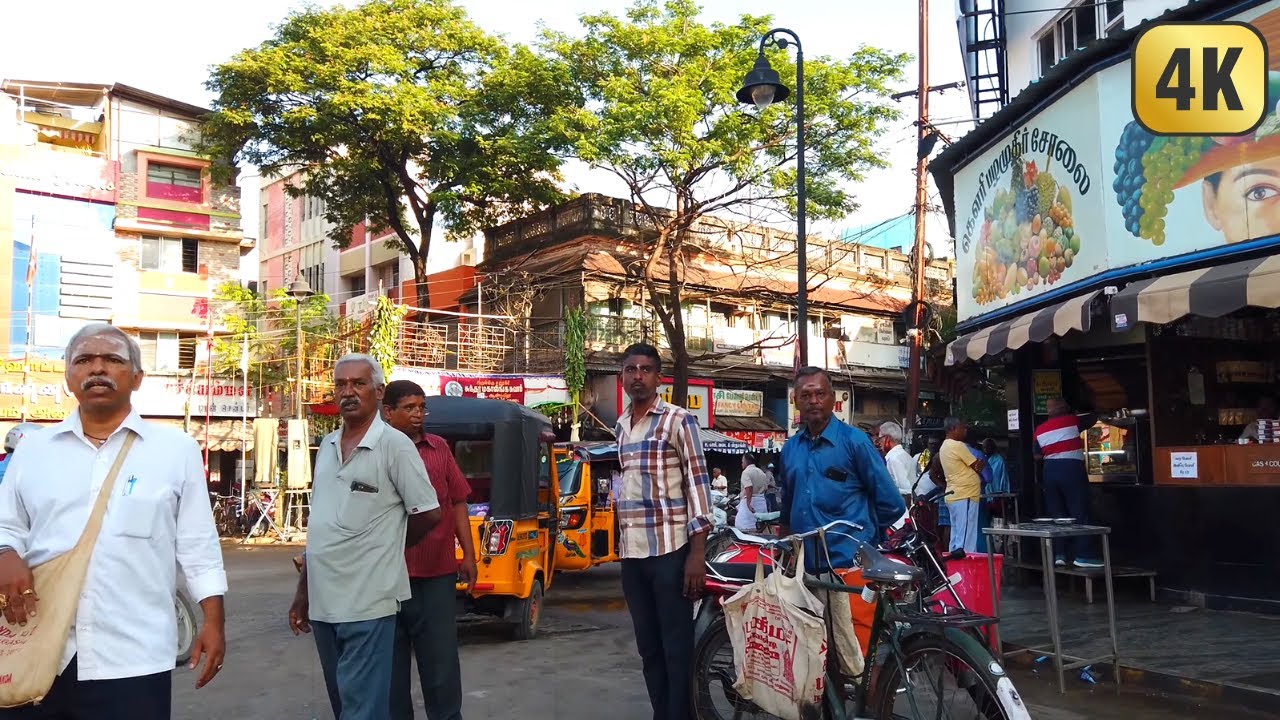 Morning Walks on Streets of Madurai, Tamil Nadu, IN [4K]