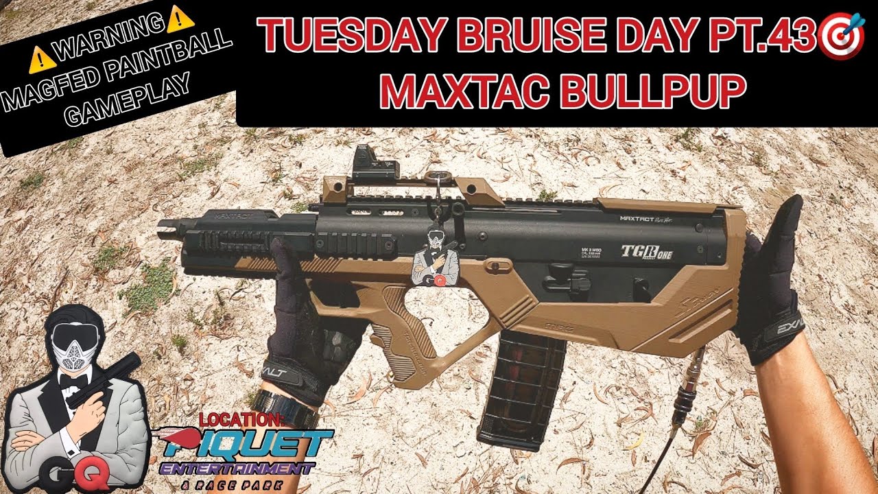 MAXTAC BULLPUP - Tuesday Bruise Day pt.43🎯 #magfed #paintball #gameplay #video #bullpup #highlights