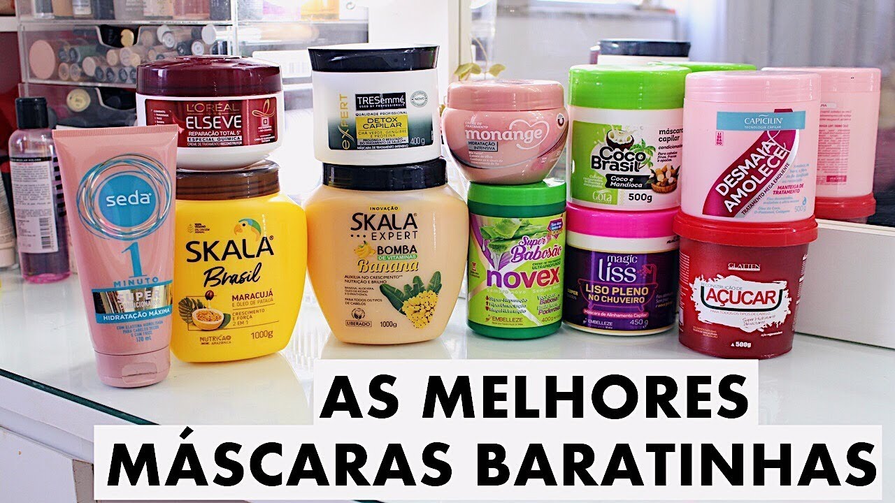 MELHORES MASCARAS NACIONAIS E BARATINHAS PROS CABELOS