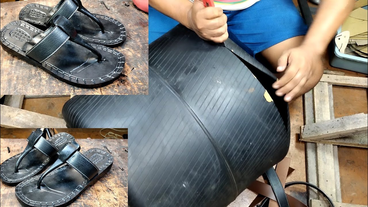 Make super durable sandals from bladder rubber
