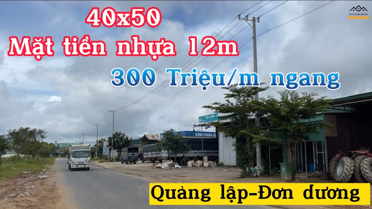 Ms77-Bán đất mặt tiền nhựa Quảng lập (40x50)- Đơn dương - Lâm đồng