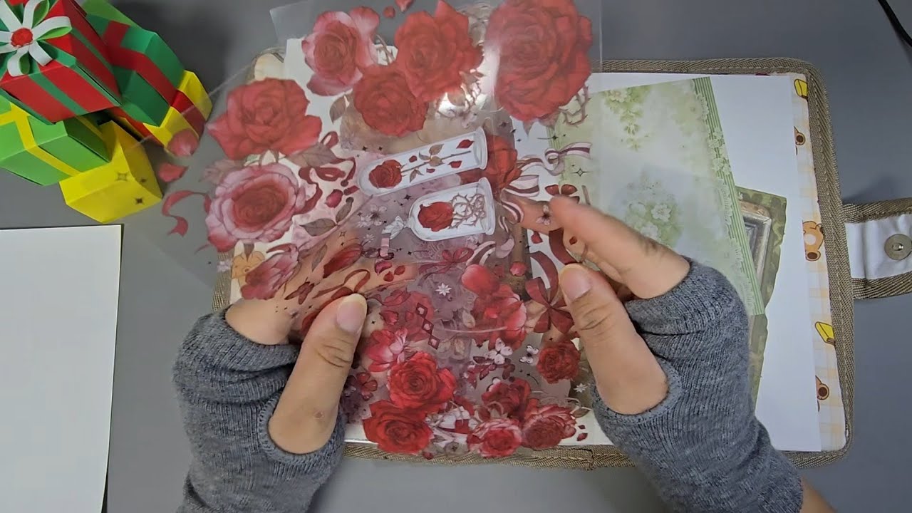 [ASMR] 빈티지 다꾸하기 l 크리스마스이브 l 산타할아버지 저는 안울었어요 l journal l asmr l