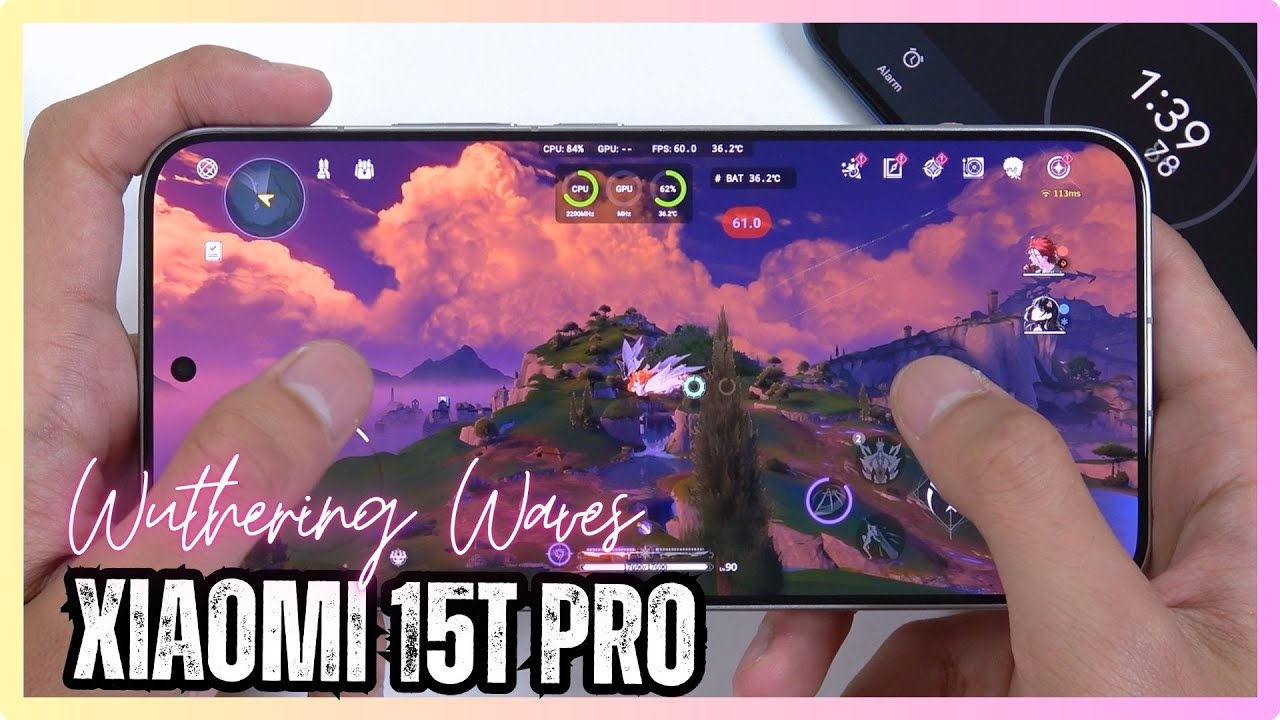 Xiaomi 15T Pro Wuthering Waves Gaming test | Dimensity 9400+, 144Hz Display