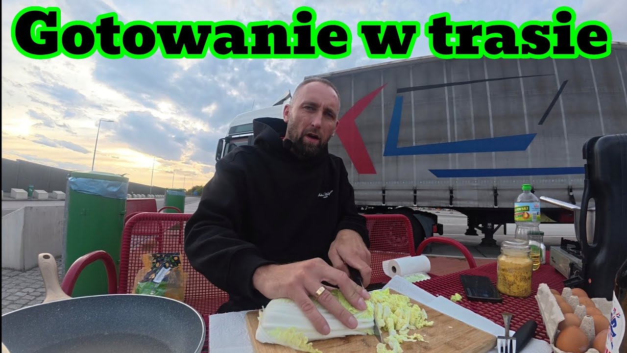 Powrót z Włoch,przygotowanie obiadku pod chmurką, smażymy dorsza