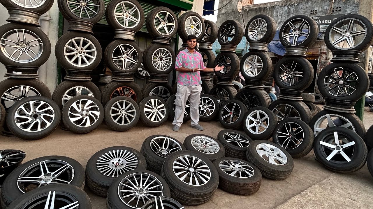 Itne SASTE ALLOY WHEELS 🤩 || 5000 se shuru with WARRANTY ? || MAYAPURI ALLOY WHEEL MARKET