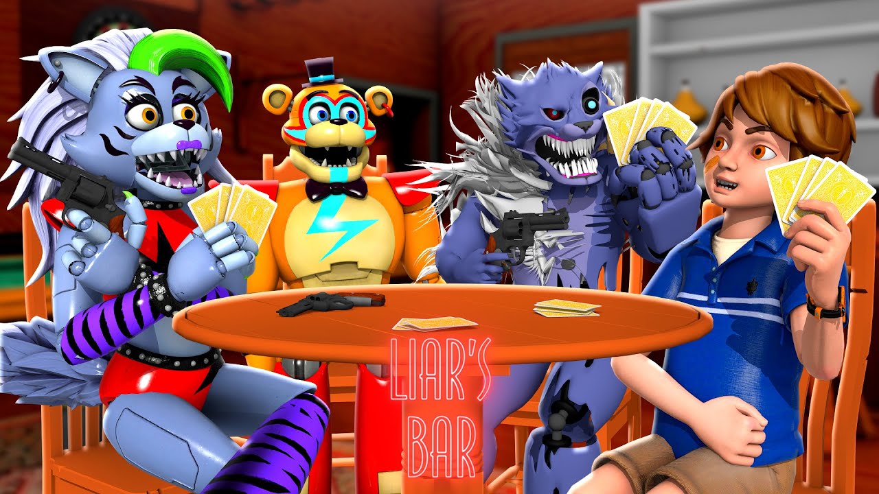 LIAR'S BAR with Glamrock Freddy and Twisted Wolf