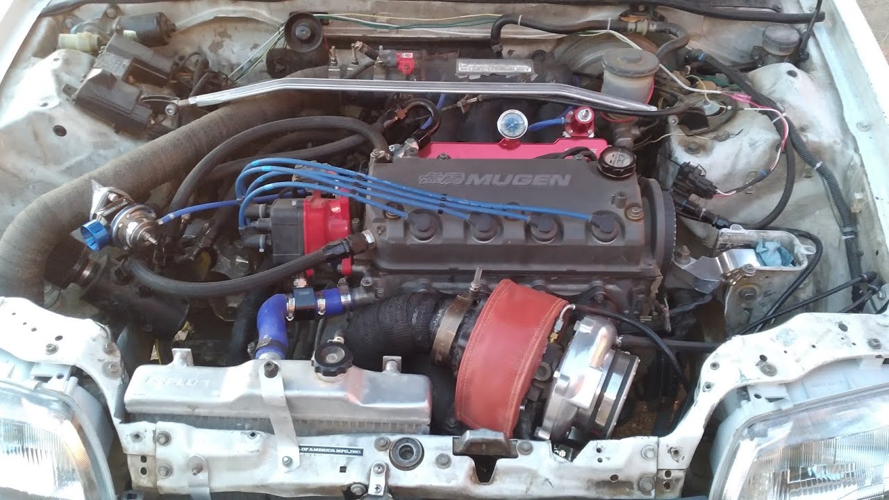 My EF Sedan 30psi turbo D16 build