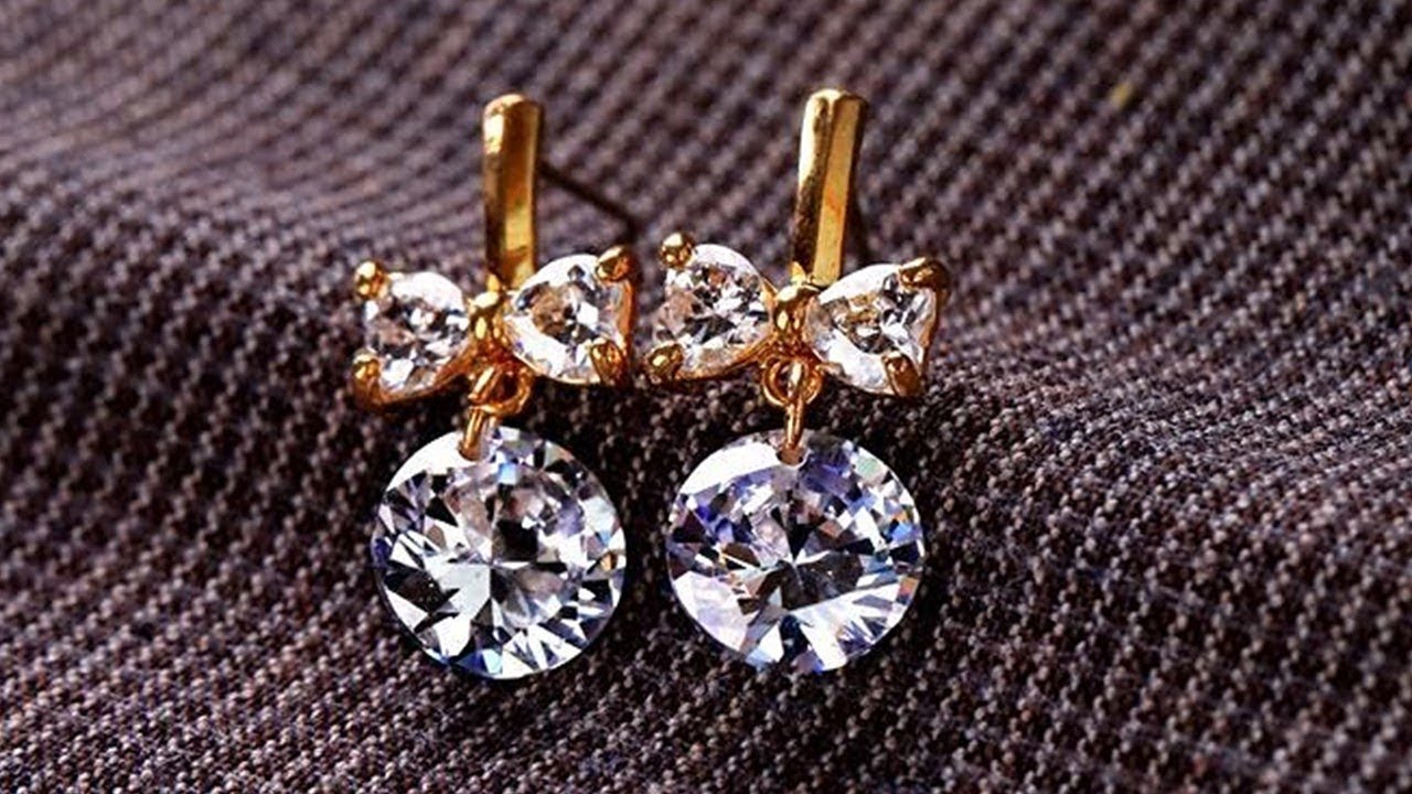 Small Diamond Earrings Designs 2019 | Indian Jewellery Design 2019