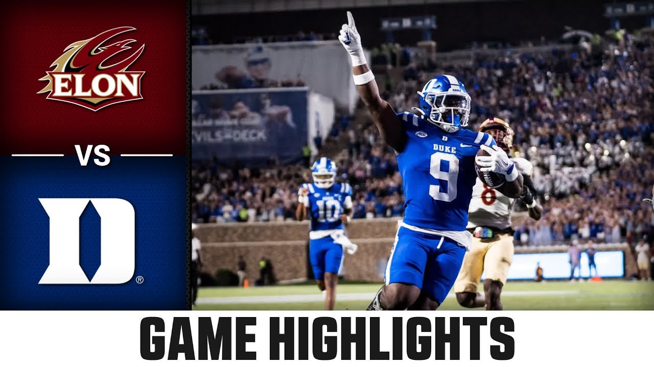 Elon vs. Duke Game Highlights | 2025 ACC Football