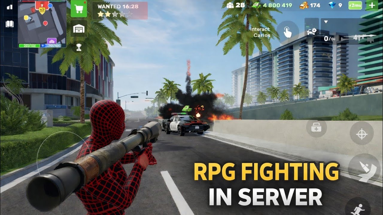 RPG FIGHTING IN SERVER 😔 l flex City vice online gameplay l 