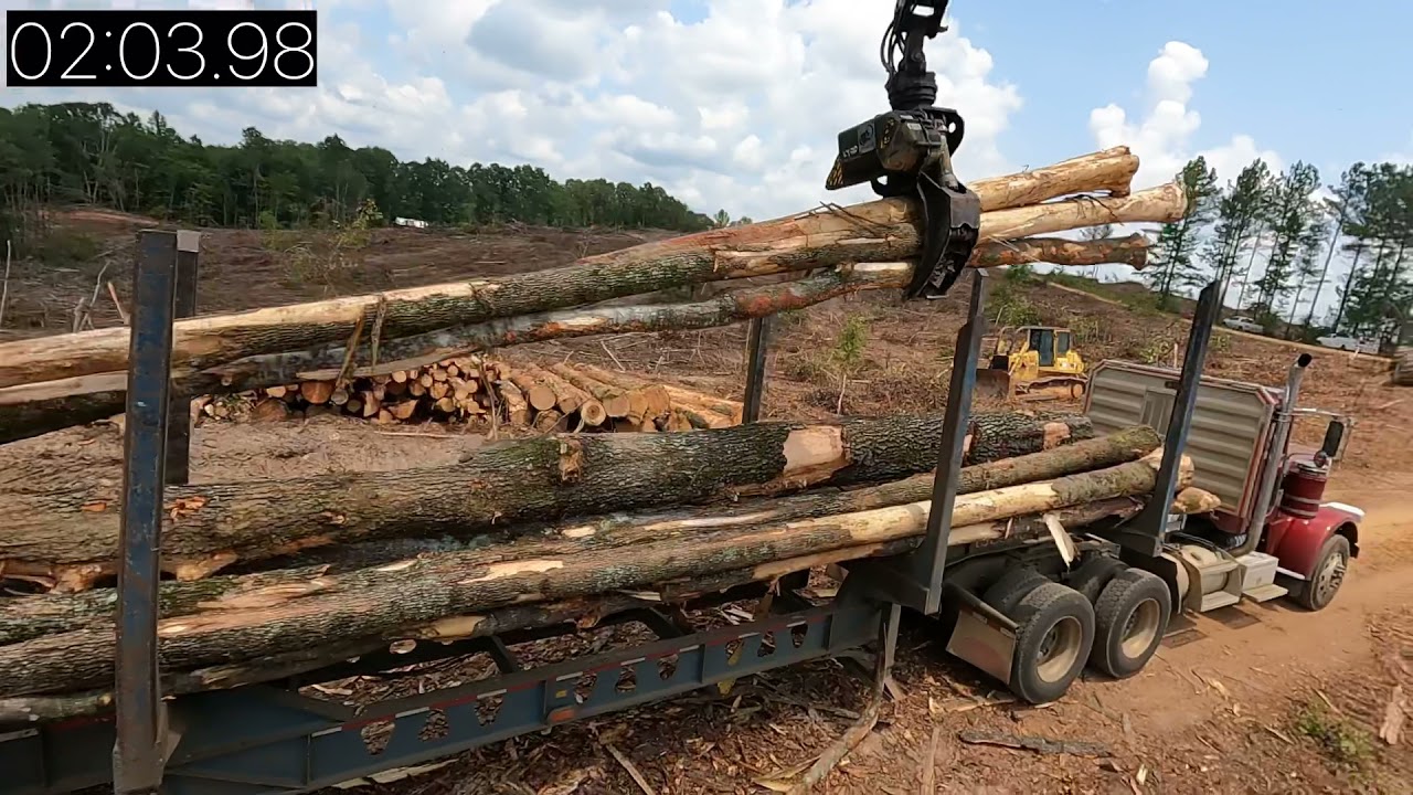 Timing 2 log truck loads- how long does it take to load a load