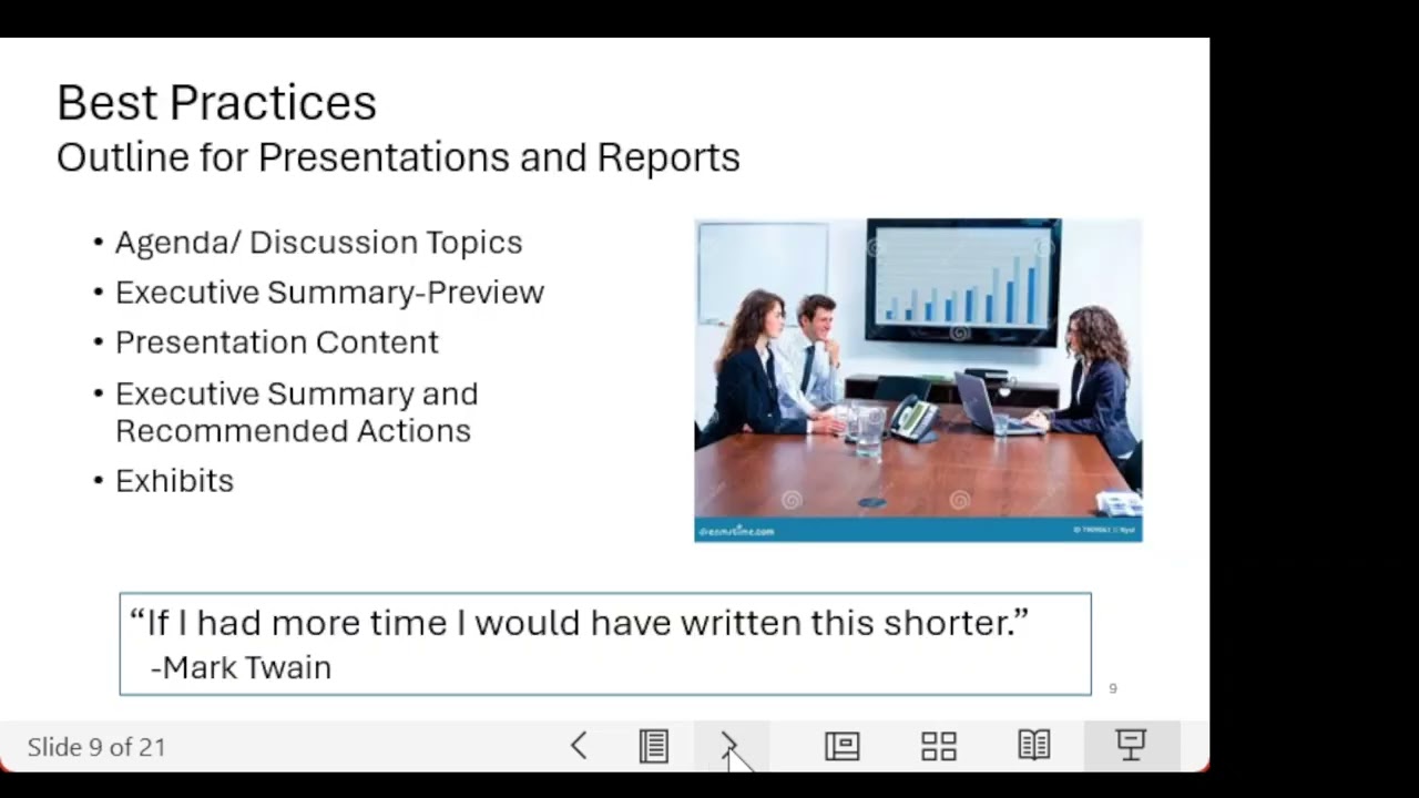 FPA Insights Presenting Business Info I