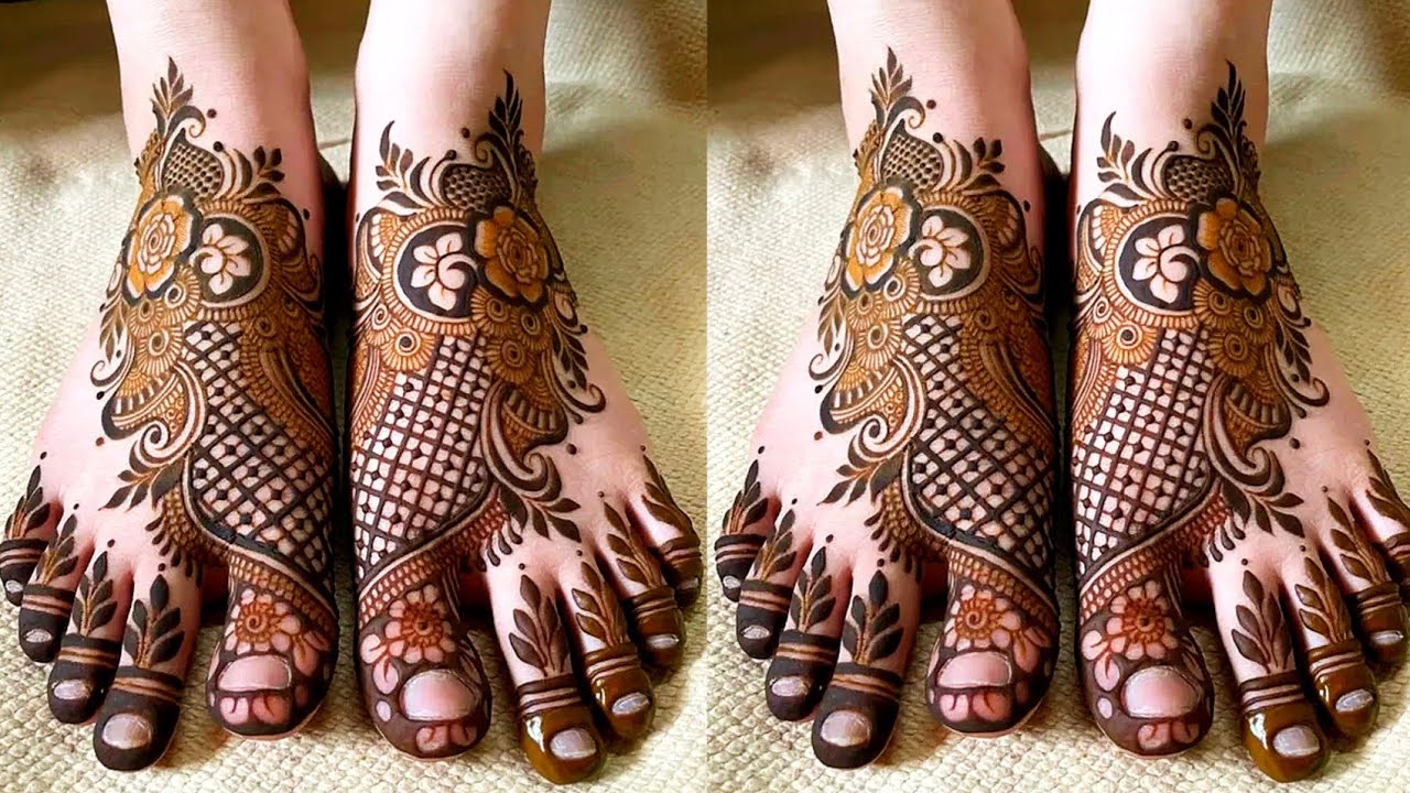 New Stylish Feet Mehndi Design Easy| Very Beautiful Feet Mehndi Design| Simple leg mehndi|leg mehndi