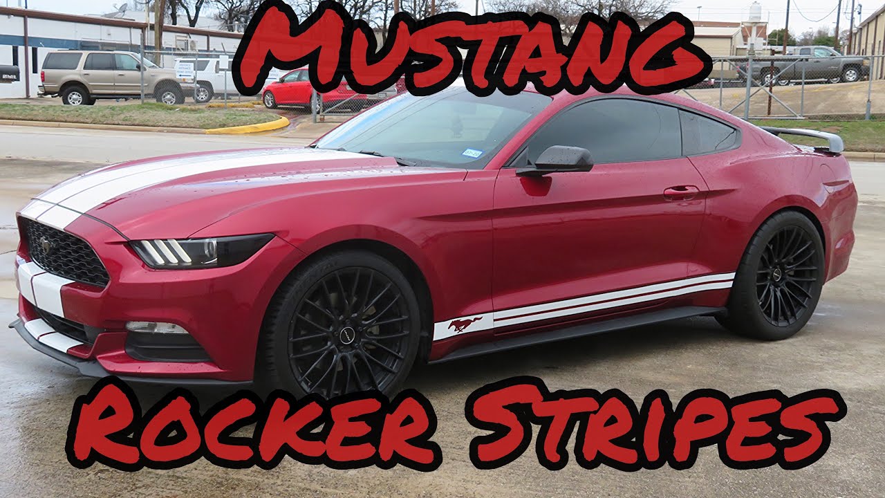 Mustang Rocker Stripe Install