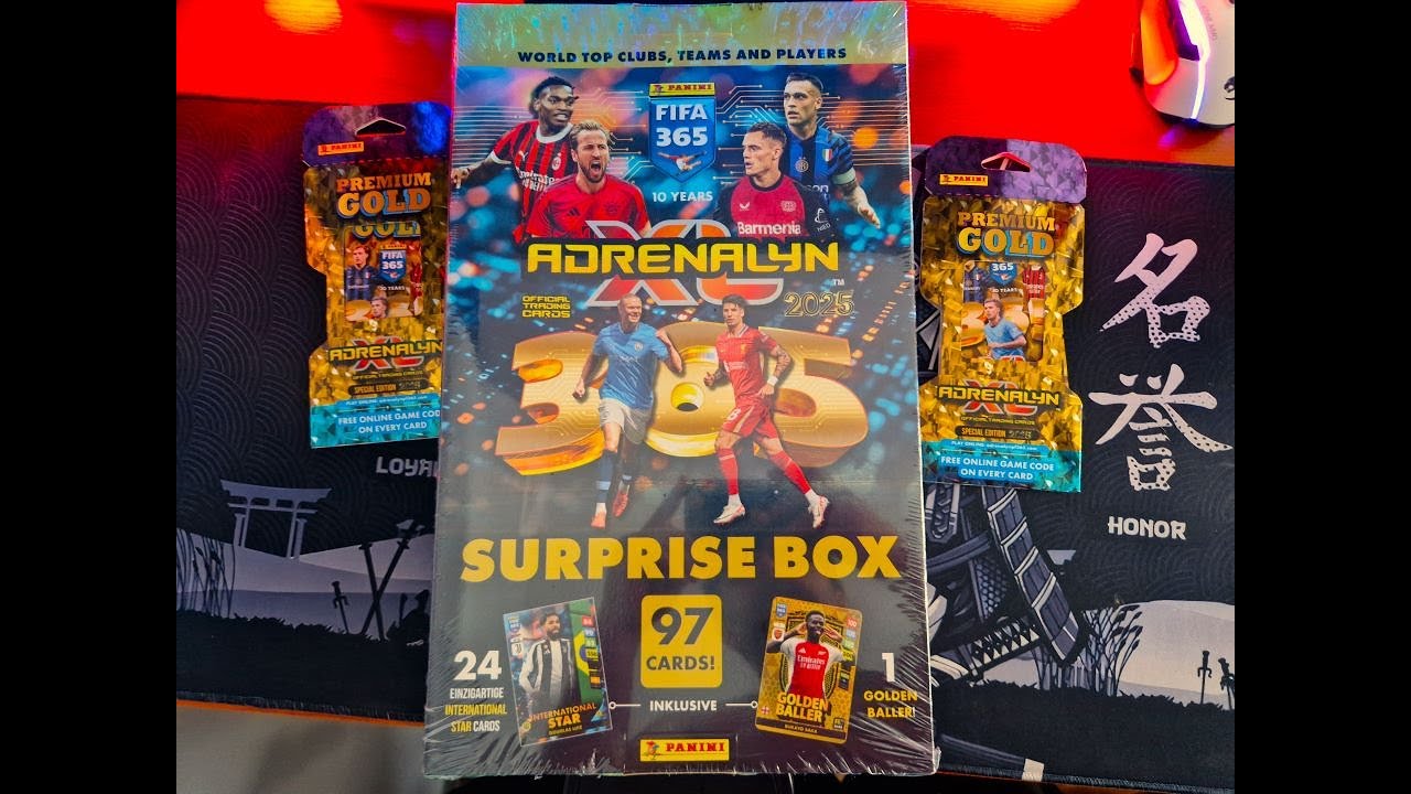 HIT! OTWIERAM KALENDARZ ADWENTOWY SURPRISE BOX PANINI FIFA 365 2025  KARTY INTERNATIONAL STAR