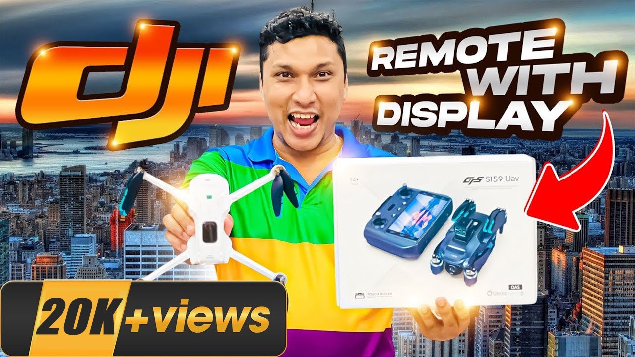GPS S159 UAV Remote With Display Drone 😎 LED Large Screen Best DJI Drone In Bangladesh | Mafi Toys