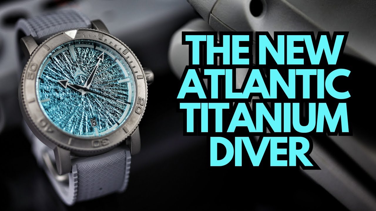 The Aerotec Atlantic Titanium Diver - Sterling Silver Ice Dial