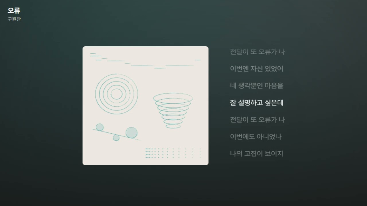 구원찬 - 오류 [가사/Lyrics]
