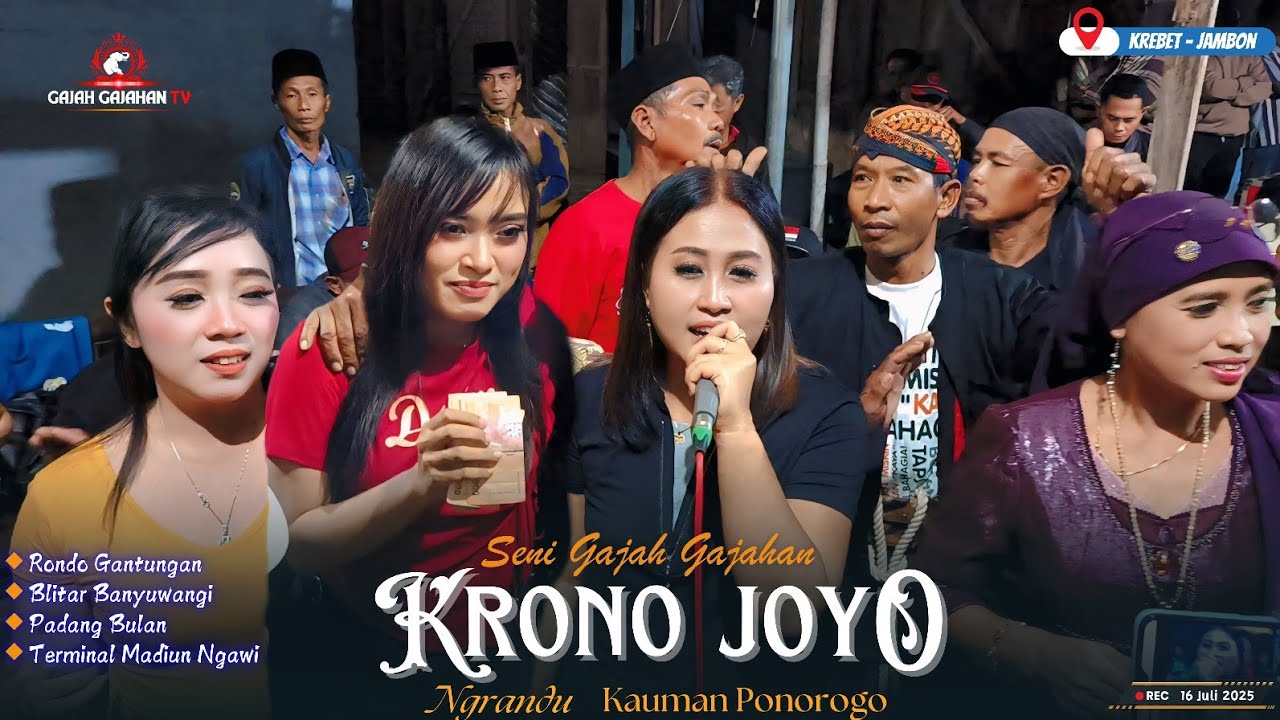 GAJAH KRONO JOYO LIVE KREBET JAMBON 🔸 Rondo Gantungan Blitar Banyuwangi Padang Bulan Terminal Madiun