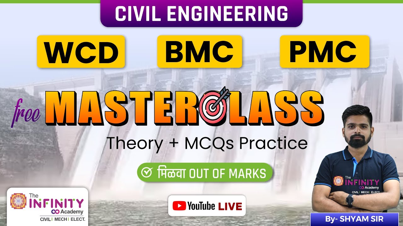 Civil Engineering WCD BMC PMC | Masterclass | Geotech, irrigation, highway #civilje #pmc #wcd #bmc