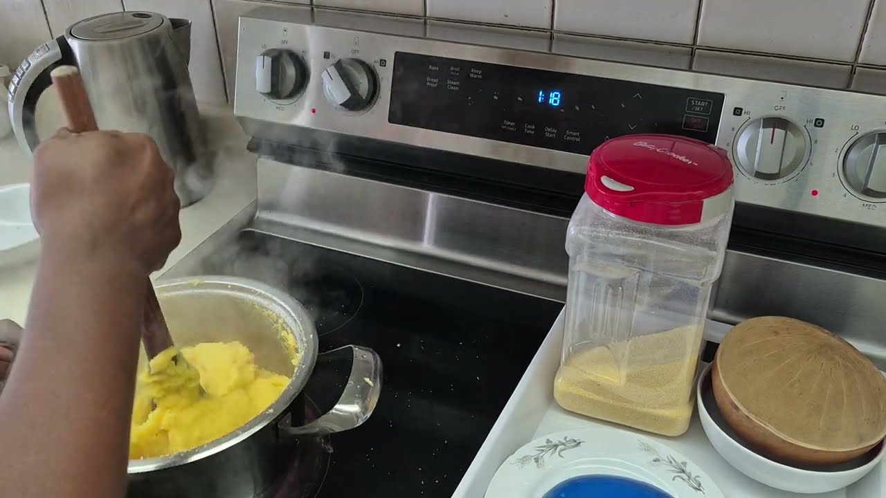 Fufu Corn step by step