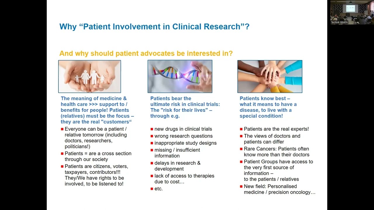 SPAEN Annual Conference 22: Patient Involvement in Rare Cancer/Sarcoma Research