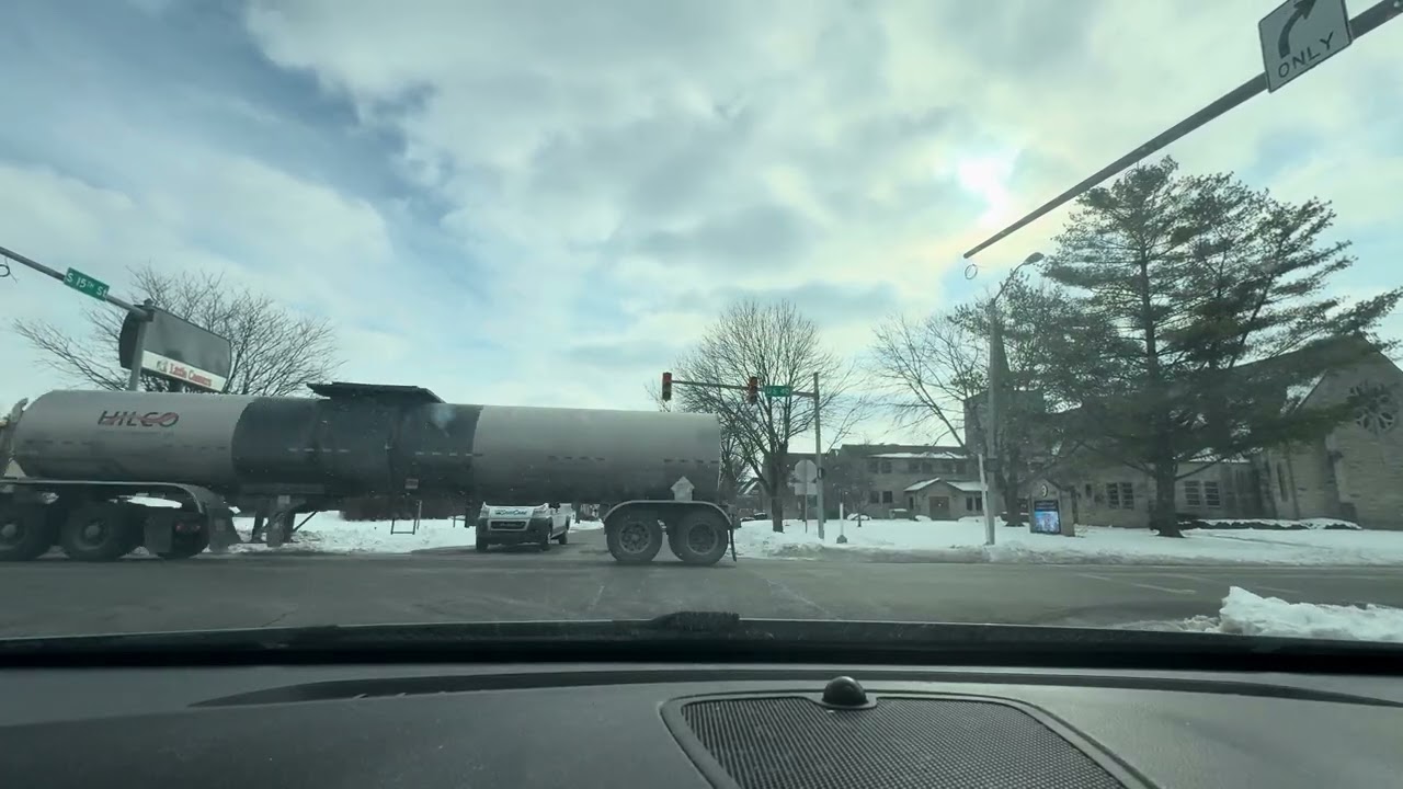 Driving to pick my wife up from work 