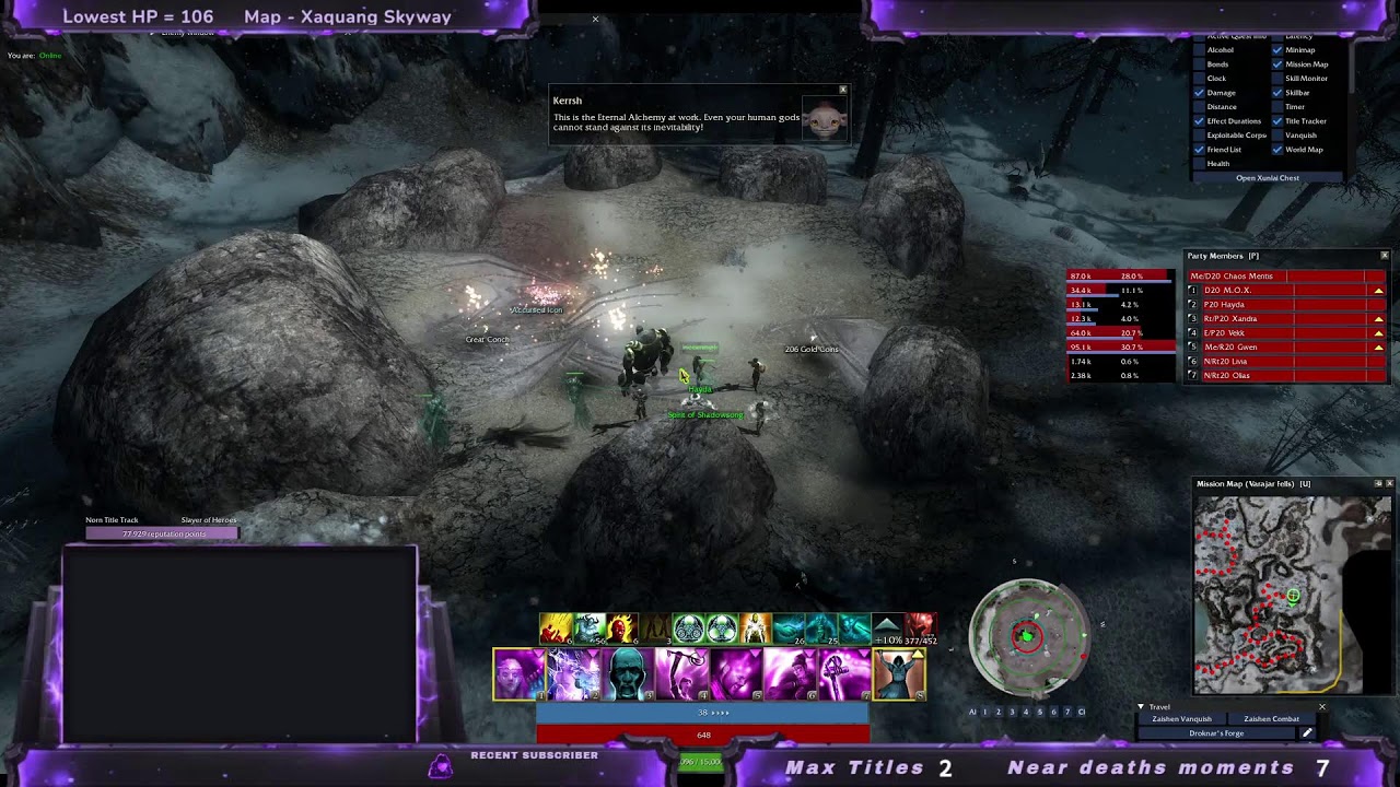 Guild wars 1 Hardcore Mesmer. Another day of Norn Rep grind.