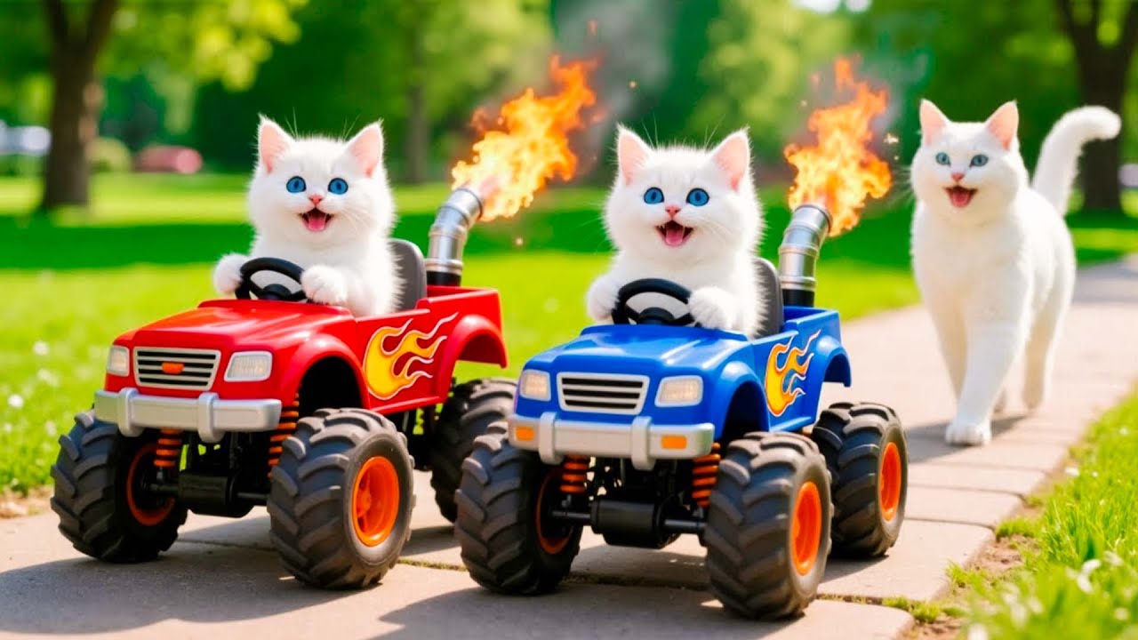 Mama Cat Trims Fur on the Farm and Makes Tiger Hat For Kittens At Home🐾🎩🐯