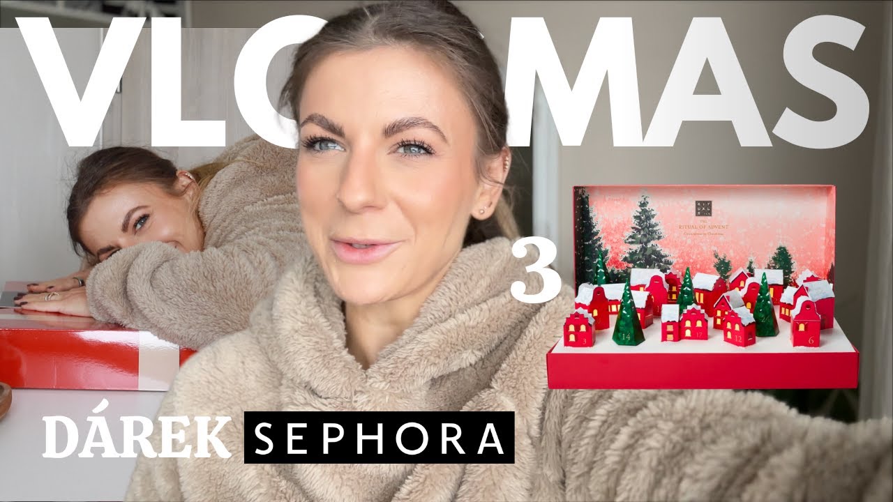 VLOGMAS 3 🎅🏼 Adventní kalendáře, Sephora unboxing, rozbaluju okýnka 🥹