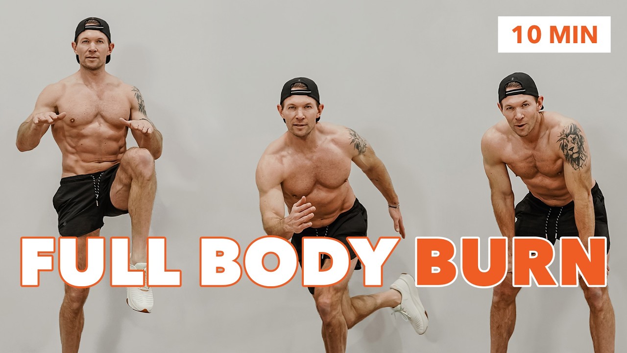 10 Min Core & Cardio Burn (No Equipment, No Repeats)