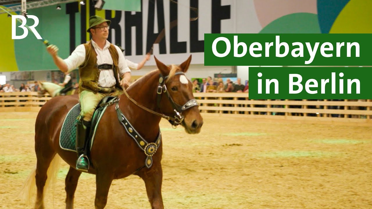 Goaßlschnalzen auf dem Pferd - geht das gut? | Oberbayern auf der Grüne Woche | Unser Land | BR