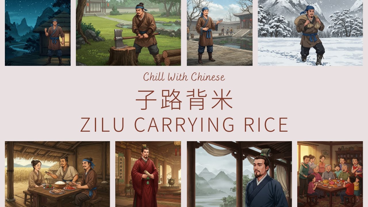 子路背米 | ZILU CARRYING RICE | HSK5 | Chinese Story