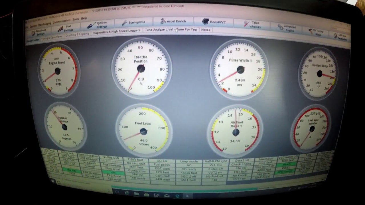 1966 Mustang PiMPxs Standalone First start/Autotune testing