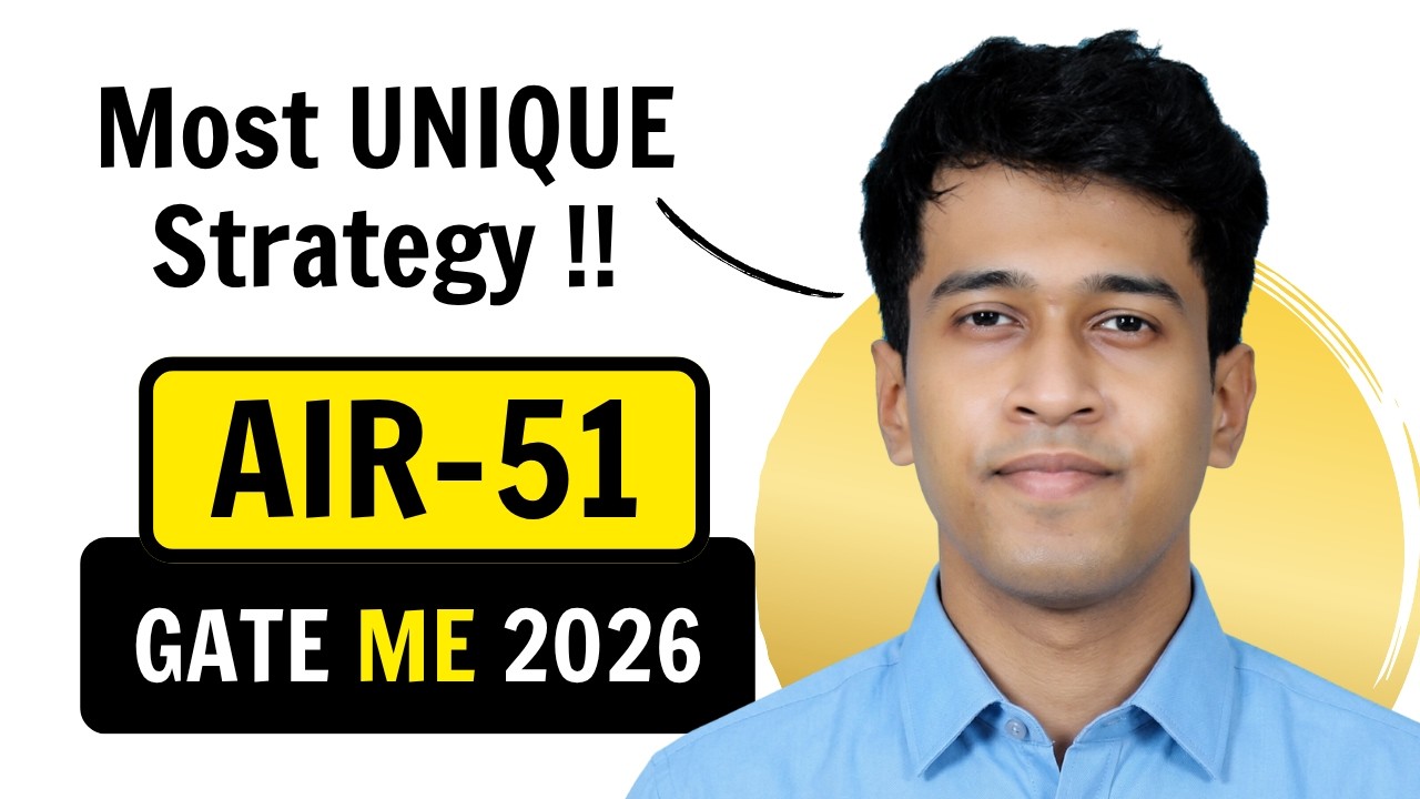GATE 2026 Mechanical Topper shares MOST Unique Strategy & Tips | Exergic Full Video Course Student