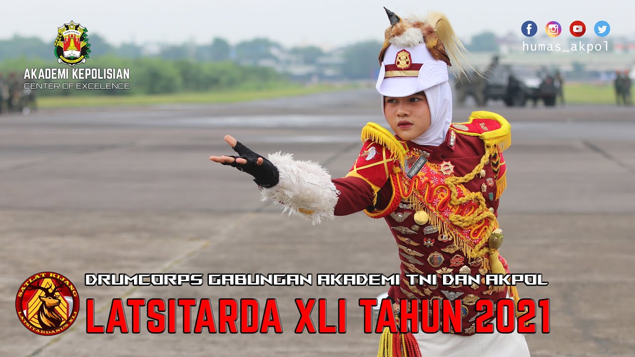 DISPLAY DRUMCORPS GABUNGAN AKADEMI TNI DAN AKPOL LATSITARDANUS XLI DI PROVINSI SUMUT TAHUN 2021 #17