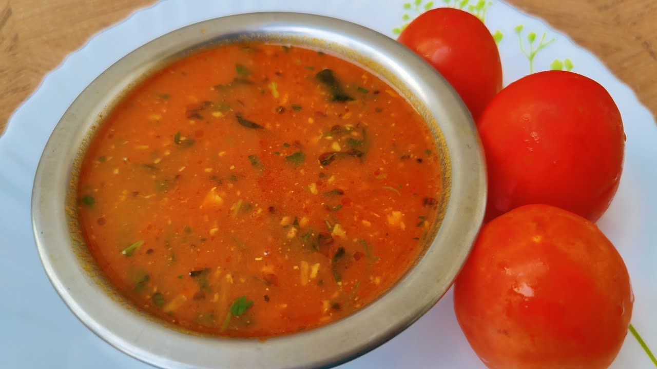 टोमॅटो सार|सोप्या पद्धतीने बनवा गरमागरम चटपटीत टोमॅटो सार|रोजच्या वरण आमटीला उत्तम पर्यायTomato saar