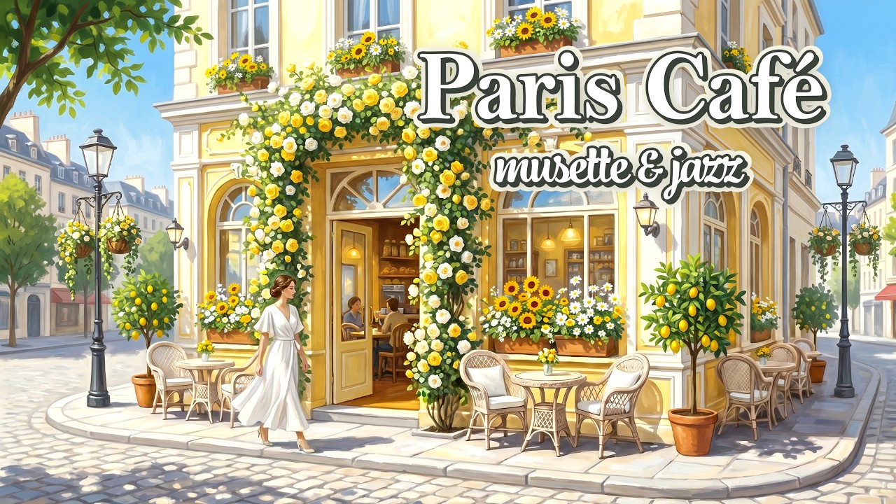 𝐏𝐚𝐫𝐢𝐬 𝐂𝐚𝐟𝐞́ ☕ Music for a Sunny Morning | 1 Hour French Caf&eacute; Music