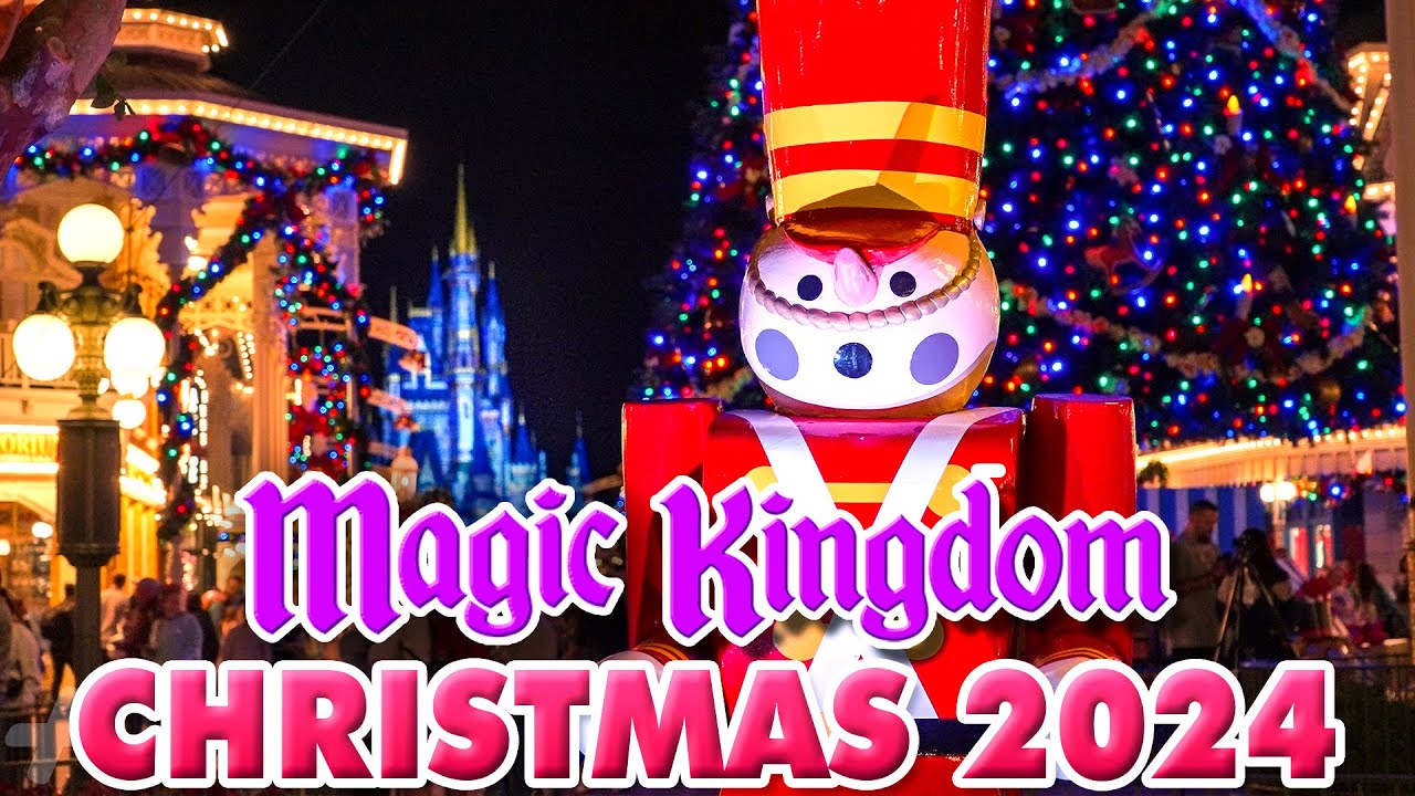 Magic Kingdom Christmas Nighttime Walkthrough 2024 - Holiday Season at Walt Disney World [4K POV]